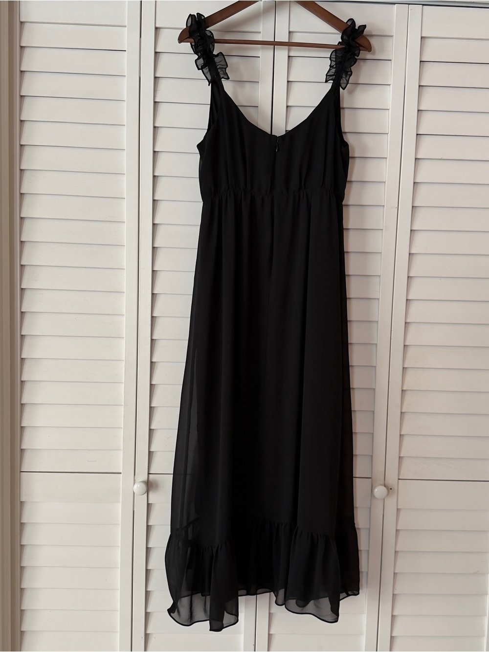 Madewell Petite Ruffle-Strap Wrap Dress - Size 4 - Picture 6 of 9